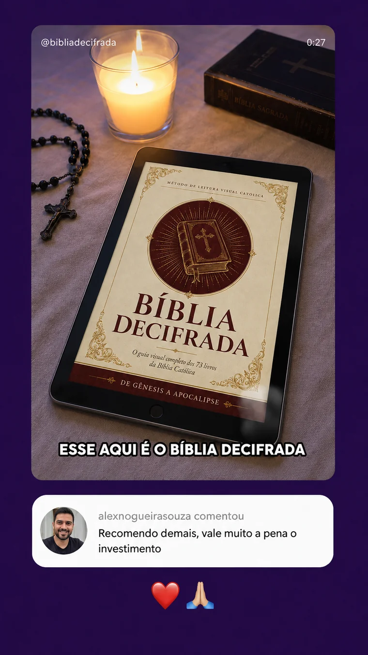 Depoimento: Bíblia Decifrada em ambiente de oração à noite
