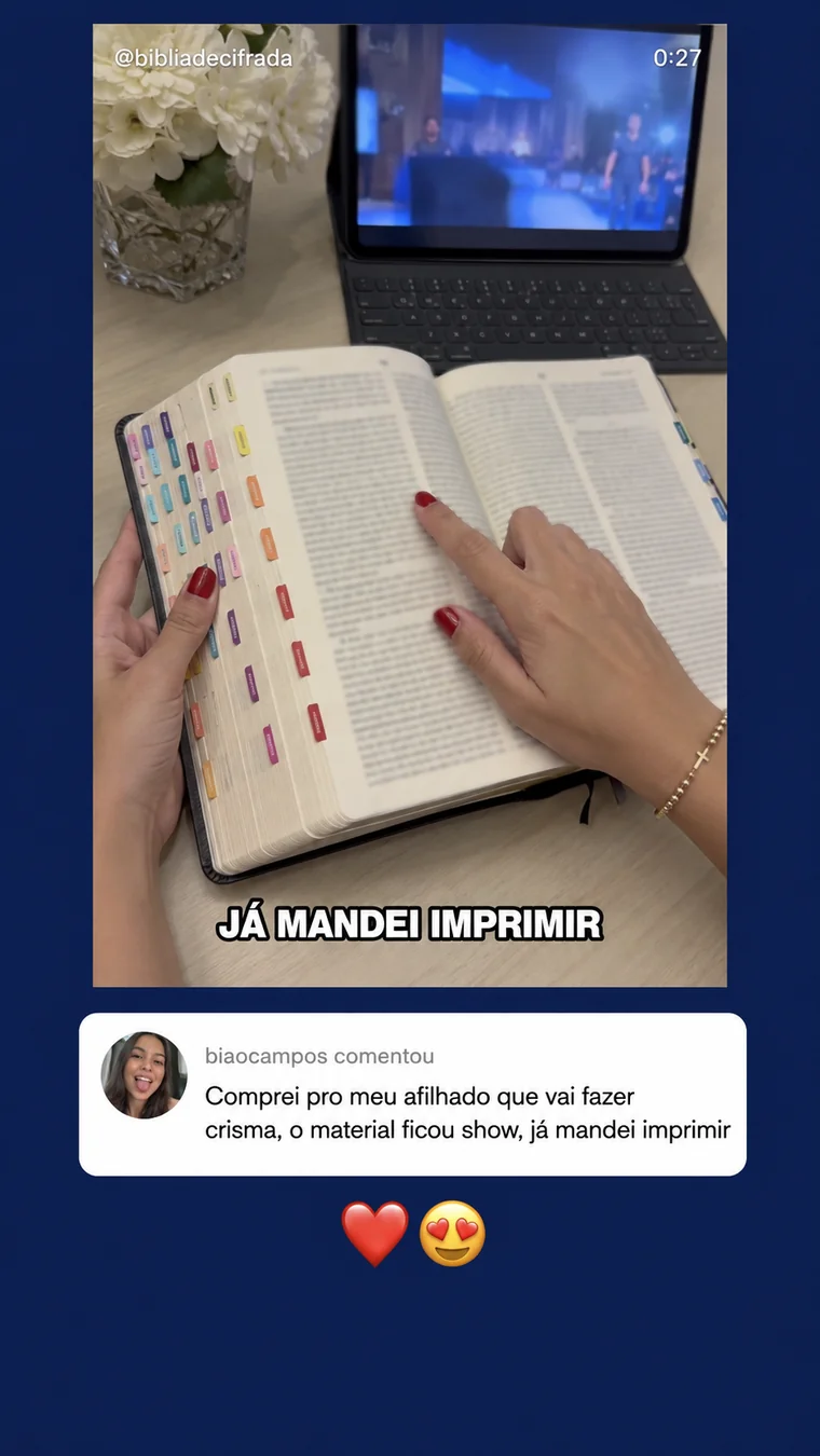 Depoimento: material impresso pelo leitor